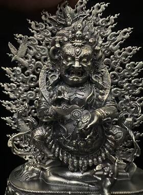 宝帐怙主5.5cm银佛像 梵天藏传佛堂供奉