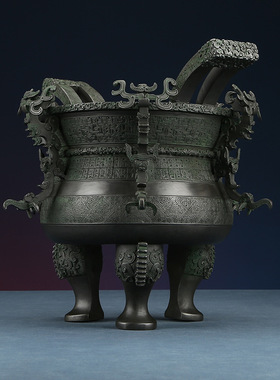 子午鼎/铜鼎/王子子午鼎/35cm高黄铜摆件/家居办公室装饰品