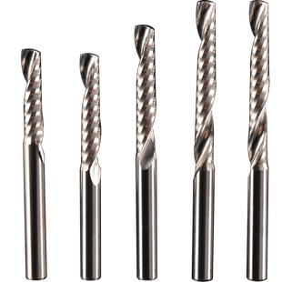 威特4mm单刃螺旋铣刀密度板实木多层板切割铣刀数控电脑雕刻刀具