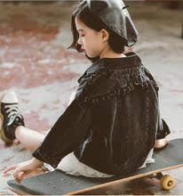12拼接公主 秋牛仔衣外穿秋季 初秋宝宝春秋款 网红女童外套2019新款