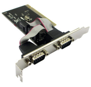 COM多串口卡 PCI串口卡 2口RS232扩展卡台式 电脑 支持刻字机