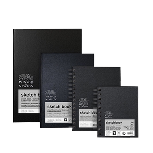 温莎牛顿A4加厚素描本马克笔专用绘画本美术生画纸学生专用素写本空白图画画本手绘专业彩铅画纸画图本水彩本