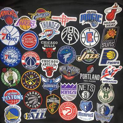 nba篮球球队刺绣徽章布贴贴布
