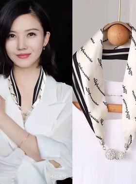 丝巾聚酯纤维女百搭时尚