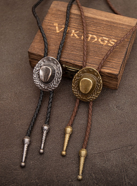 日韩复古英伦bolo tie牛仔波洛领带西部男女项链衬衫领结领绳配饰