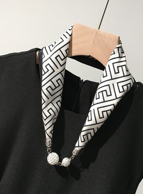 丝巾女韩版百搭护装饰品衬衫项链