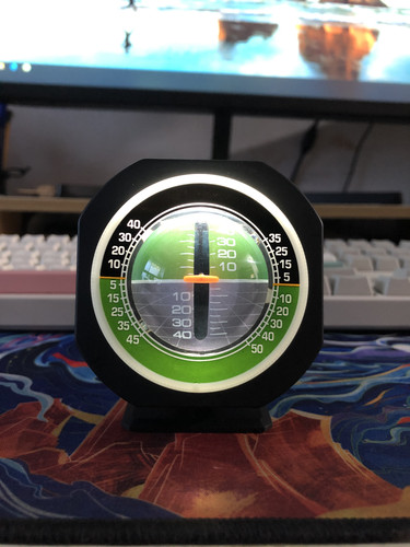 高精度自动感应车载水平仪越野车用坡度仪带灯夜光可调改装车用