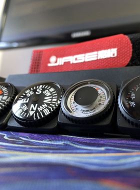 户外腕表指北针/温度计二合一高精度25mm大表盘防水稳定骑行旅游