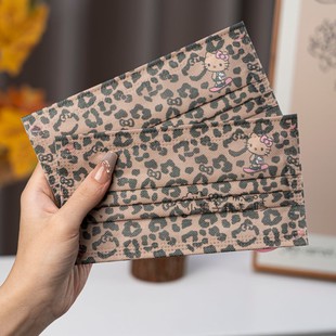 可爱口罩女高颜值黑皮kitty2025新款 秋冬一次性成人防尘通勤学生