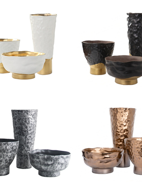 景德镇陶瓷系列花瓶组合软装饰品