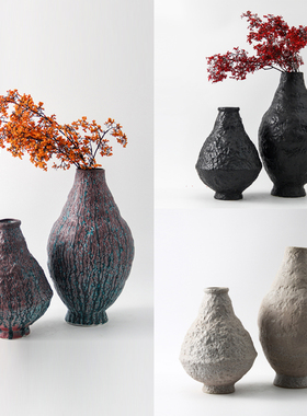 景德镇手工陶瓷花瓶摆件复古花器