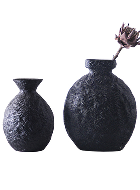 新中式风陶瓷售楼处展厅插干花瓶