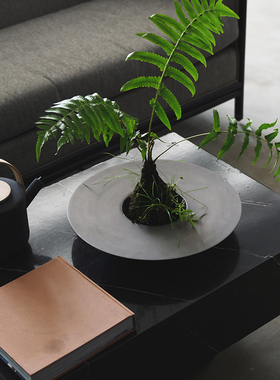 欧式轻奢高档圆形碗花器摆件