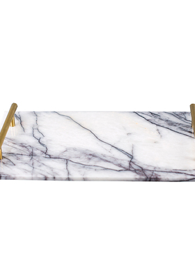 天然大理石金属样板间卫浴托盘