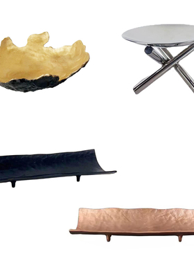 新中式竹节形创意长条托盘摆件