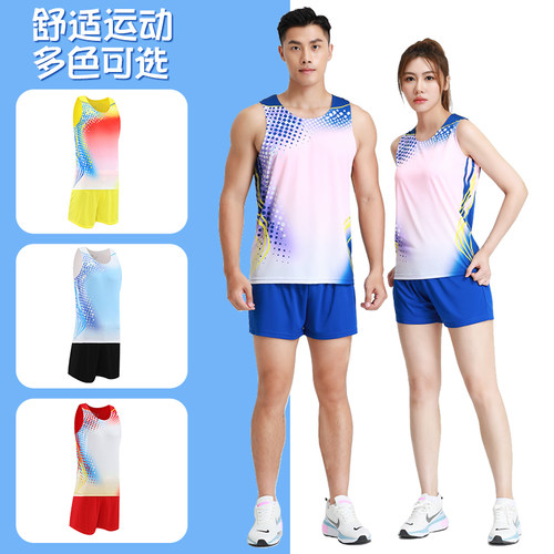 田径服套装男女训练体育背心