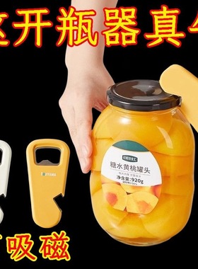 磁吸开瓶器冰箱贴开瓶盖神器啤酒起瓶器家用启瓶器开酒器酒瓶起D