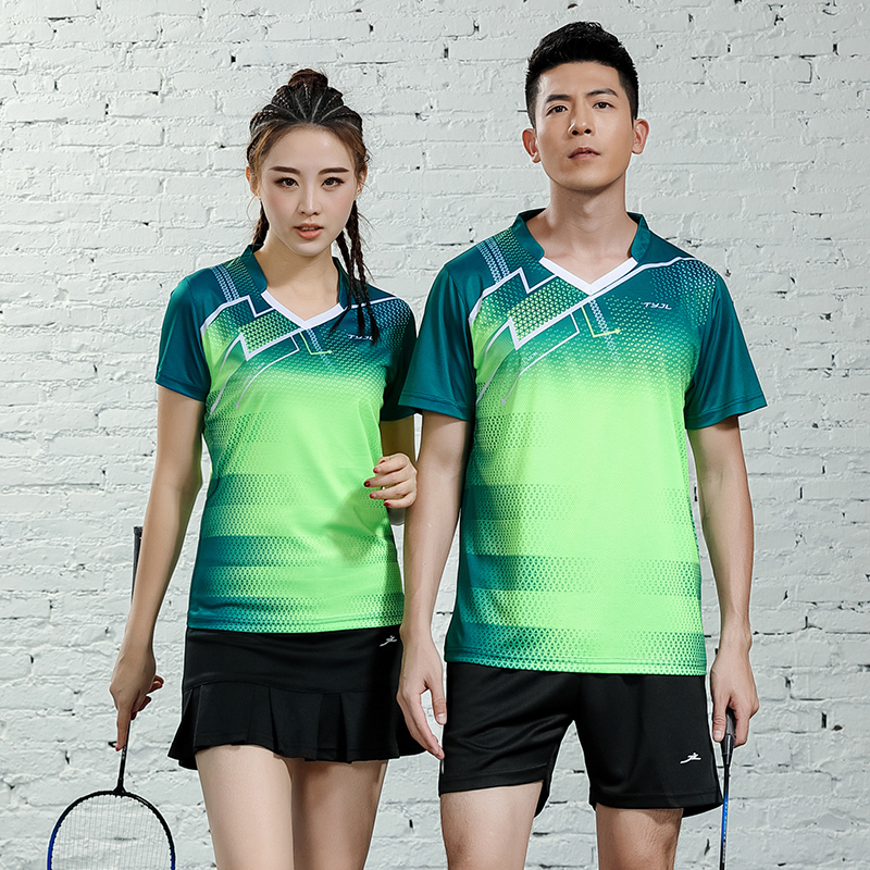 羽毛球服男定制女款羽毛球套装羽毛球运动服印字女生夏季网球裙裤