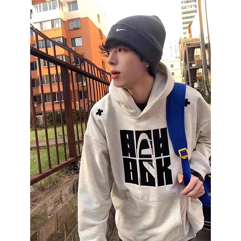 500g重磅硬挺连帽卫衣男款