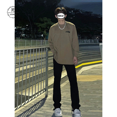 美式cleanfit牛仔裤男春秋季潮牌