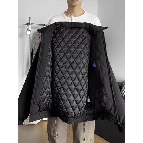 夹棉飞行夹克棉服男冬季加厚美式