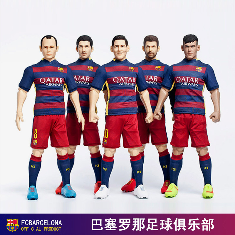 漫影 巴萨宇宙队msn组合手办10号梅西内马尔苏亚雷斯朋友生日送礼