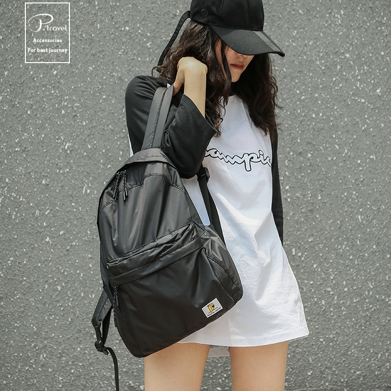 2024新款超轻折叠背包日式简约便携男女旅行休闲防水大容量双肩包