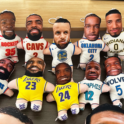 球星库里欧文棉花娃娃背包挂件