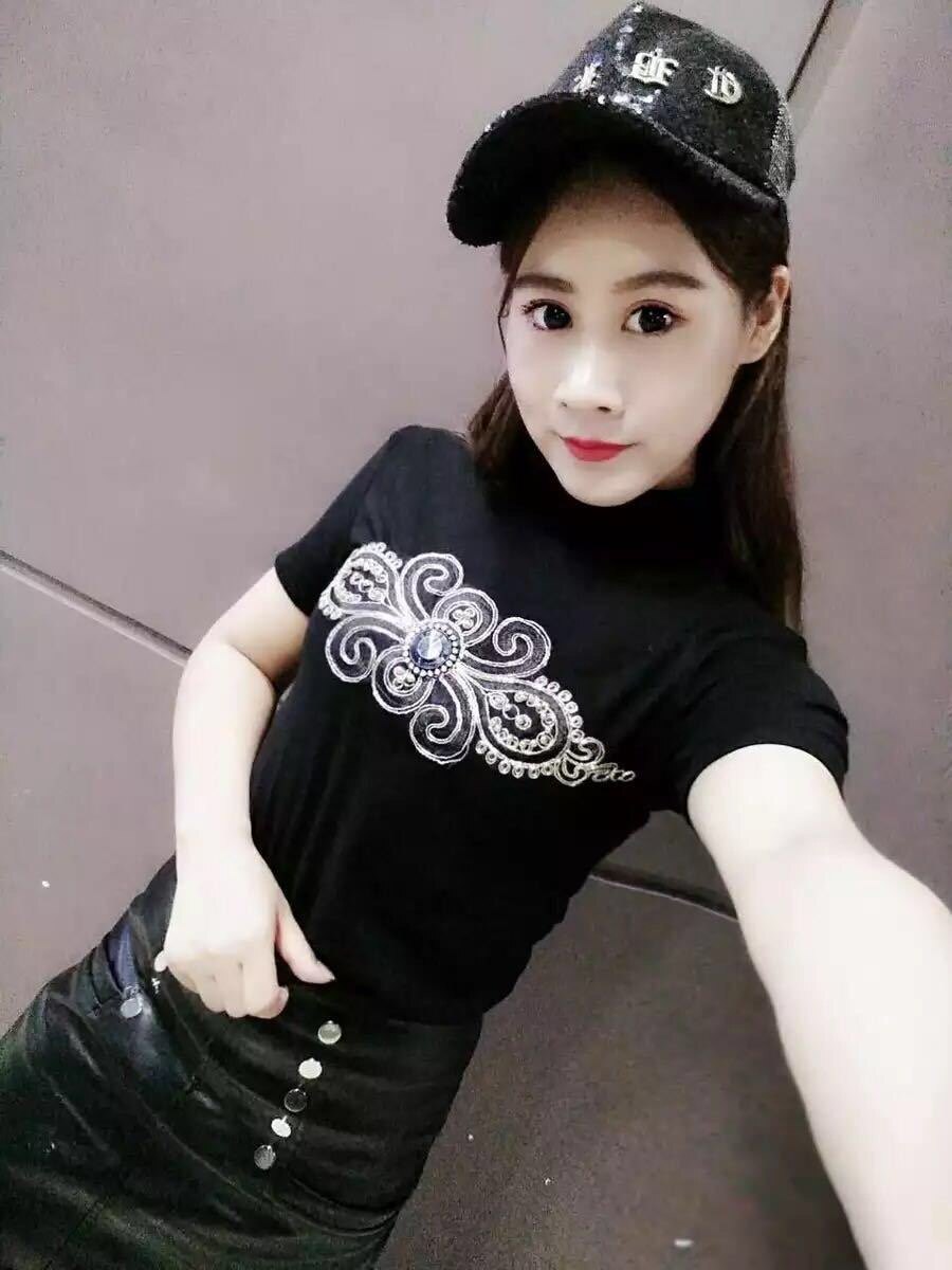 2023秋季新款高领弹力短袖T恤女修身早秋堆堆领打底衫大码女半袖