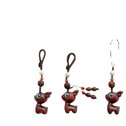 轻奢品牌0824v扣女檀木一鹿汽车