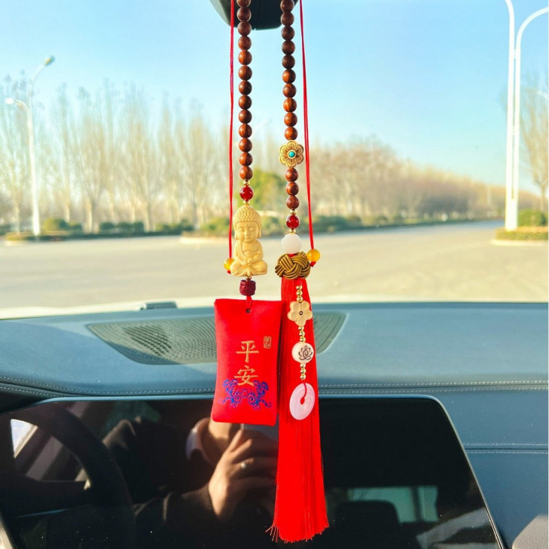 香囊祈福车内汽车挂件后视镜装饰