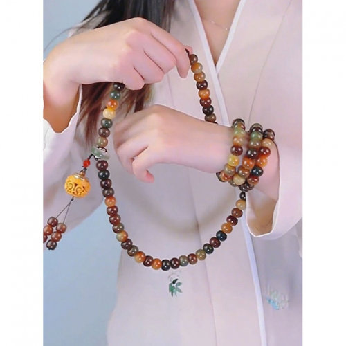 敦煌飞天纯菩提子文玩手持手串男