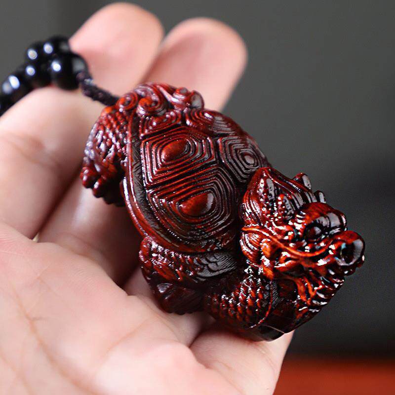 小叶紫檀木雕貔貅财神吊坠挂件木质文玩工艺品手把件直播地摊爆款