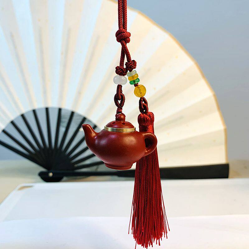 朱砂把把壶车内吊饰民族风创意香囊汽车挂饰流苏男女车载吊坠挂件