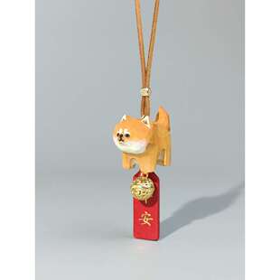 超萌！有猫有狗柴犬汽车挂件装饰后视镜挂饰可爱车载吊坠旺财礼物