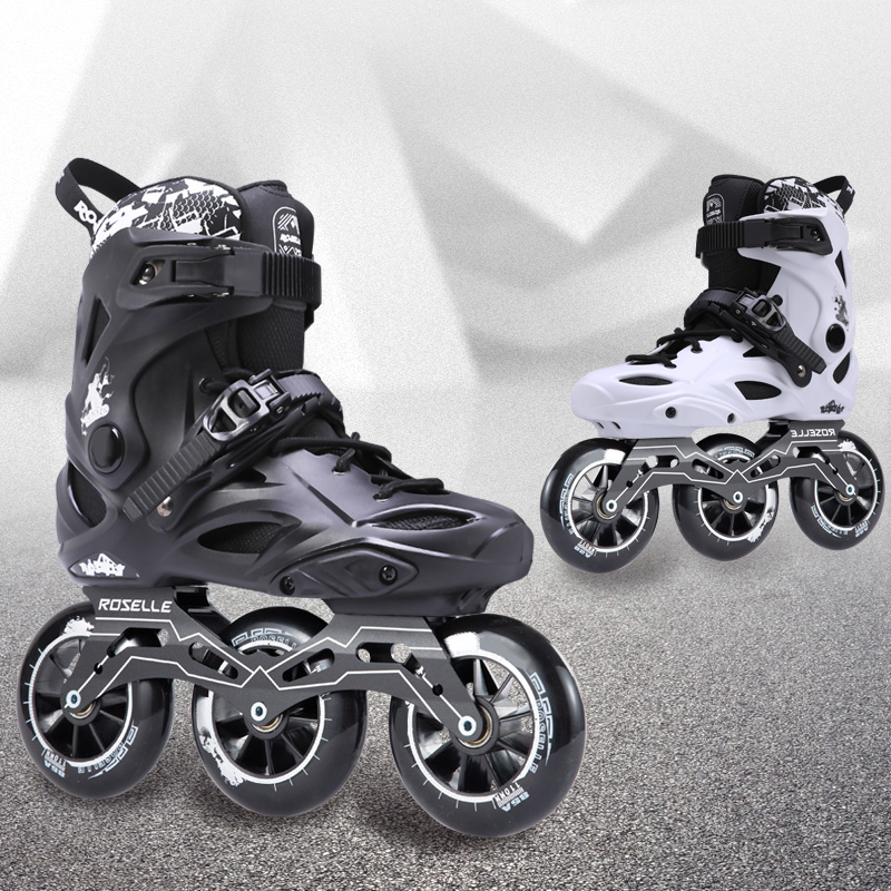 洛神初学者大三轮轮滑成人专业竞速速滑鞋青少年速度轮滑鞋