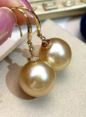 DIY配件 S925纯银K金同款时尚珍珠耳环空托半成品耳勾银托配饰女