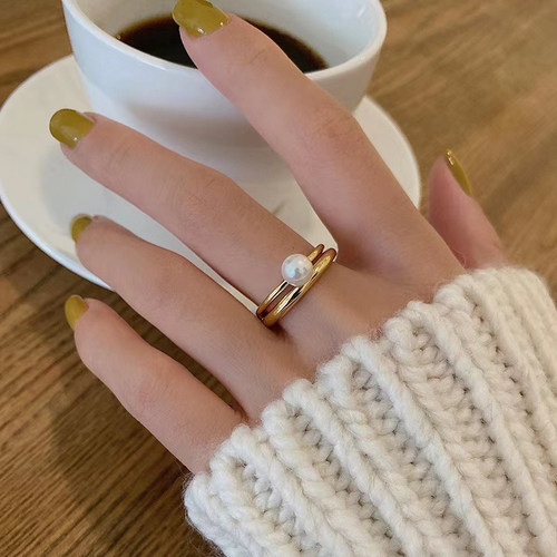 diy纯银时尚风活口半成品珍珠