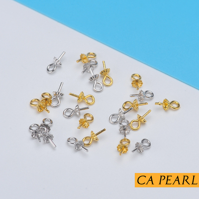 diy纯银简单款配饰珍珠