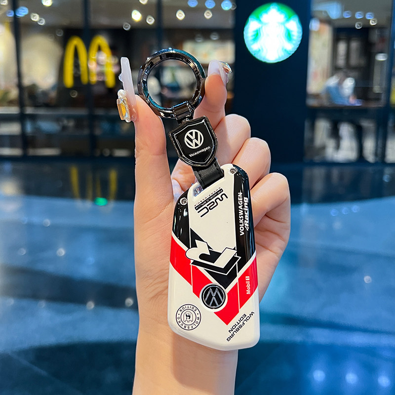 新款大众高尔夫8钥匙套id3/id4/id6揽巡揽境凌渡l扣包威然途昂x壳