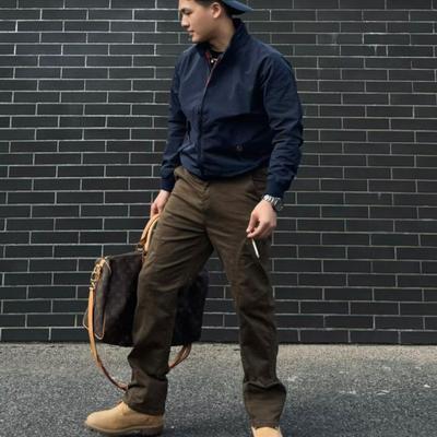 长裤直筒工装裤美式休闲立体剪裁