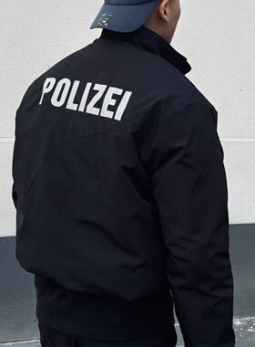 SOS秋冬三防立领廓形棉服短宽拼接加厚飞行外套百搭宽松多色棉衣