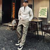 SOS春秋lu版 男士 纯色立领SJ夹克城市通勤运动外套弹性质感上衣男