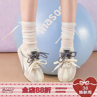 玛速主义2026年春季新款网面透气休闲板鞋圆头百搭泡芙鞋平底单鞋