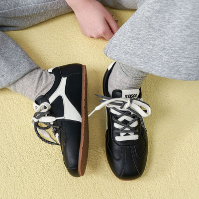 玛速主义2025年夏季新款休闲百搭德训鞋平底轻便运动鞋学生小白鞋