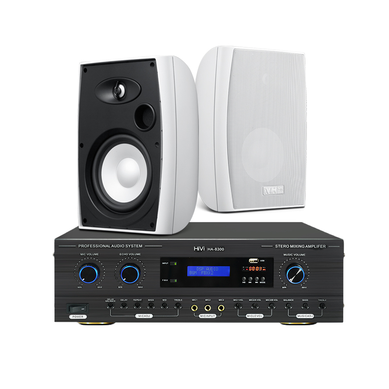 惠威壁挂会议音响Hivi合并功放