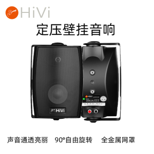 T100壁挂音响喇叭会议室培训室舞蹈室音箱背景 VA4OS 惠威 Hivi