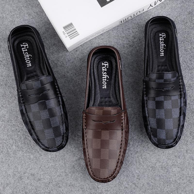 欧赤英伦风豆豆鞋男软底休闲鞋