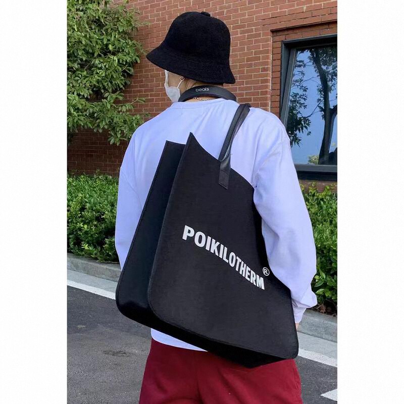 潮牌时尚托特包正品英国进口毛毡