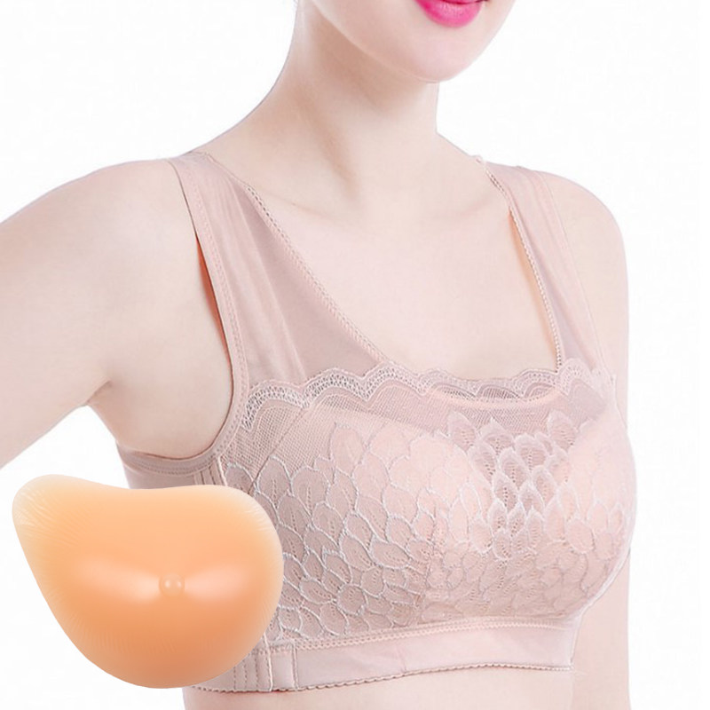 术后专用二合一假乳房义乳文胸 乳腺胸罩 腋下切除内衣女无钢圈